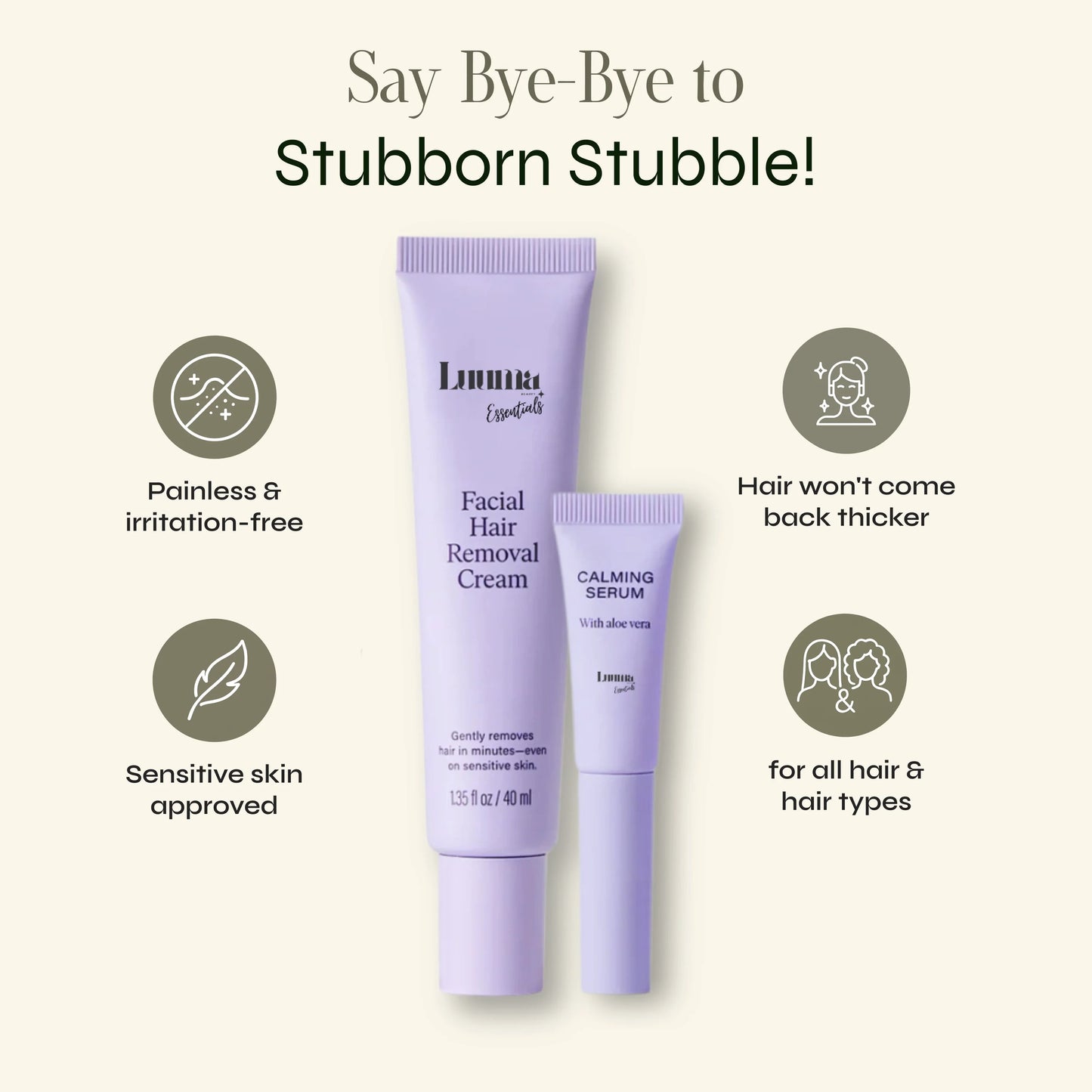 Painless Facial Hair Removal Cream
